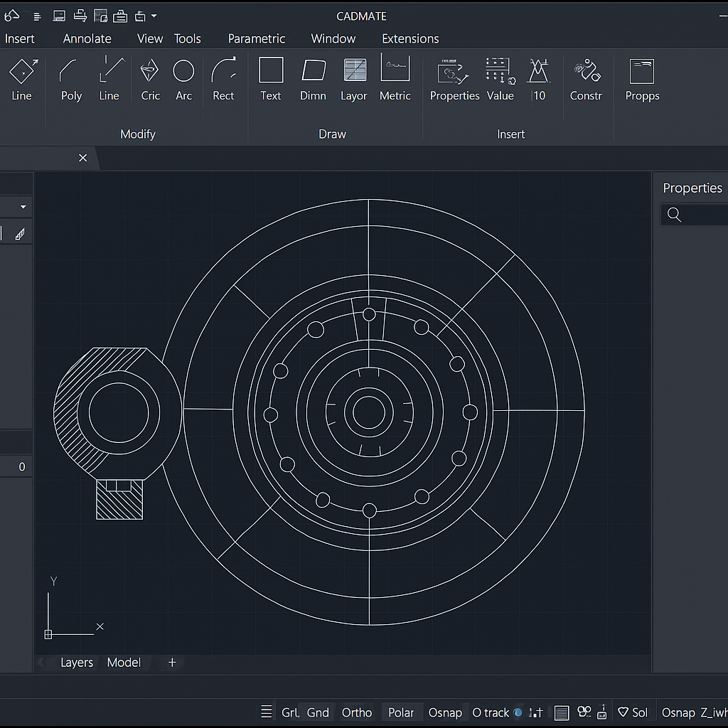 CADMATE software on screen