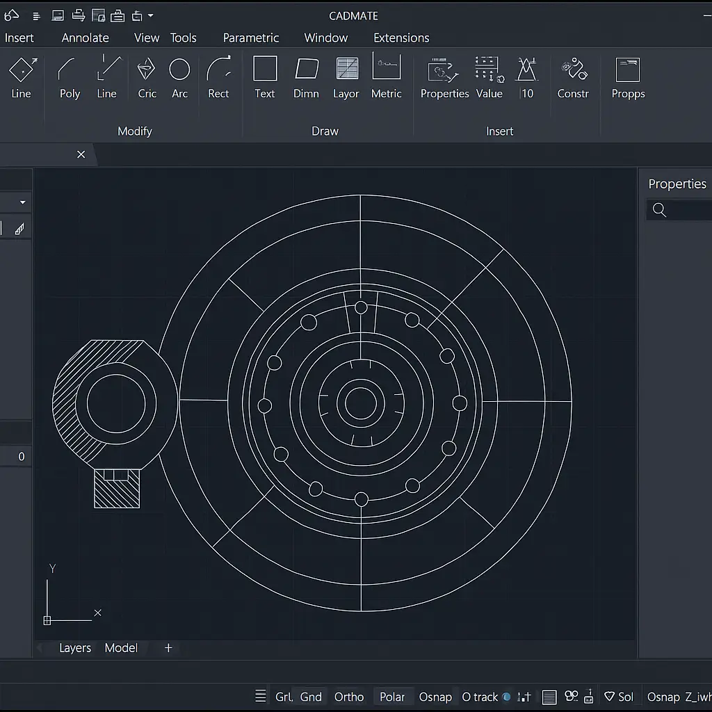CADMATE software on screen